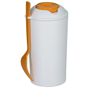 Additional Image 4 - a white and orange water bottle