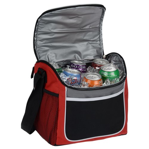 Additional Image 3 - a red and black cooler bag
