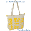 a white and yellow bag