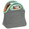 View Image 2 of 2 of Heathered Jersey Knit Neoprene Lunch Bag