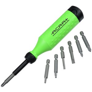 Additional Image 1 - a green screwdriver with several bits