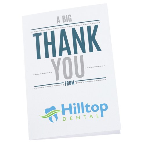 Additional Image 3 - a white card with blue text