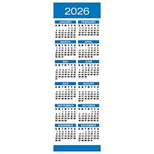 Additional Image 3 - a blue and white vertical calendar