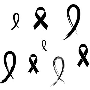 Additional Image 3 - a group of black ribbons