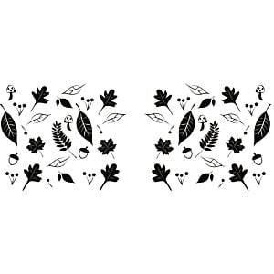 Additional Image 3 - a black and white image of leaves