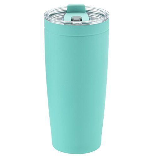 Additional Image 3 - a blue tumbler with a lid