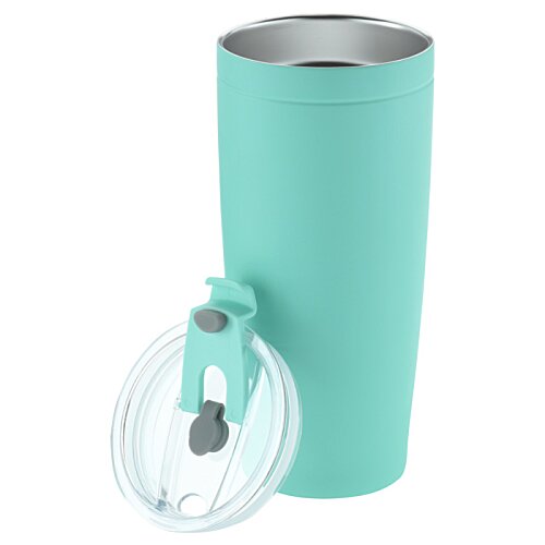 Additional Image 2 - a blue tumbler with a wheel