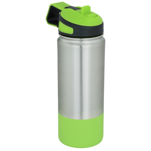 Additional Image 1 - a green and silver water bottle