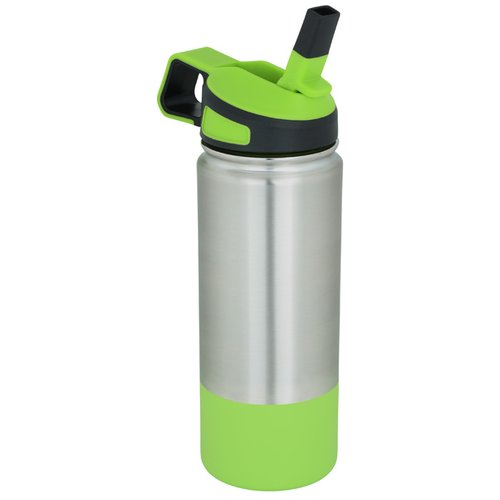 Additional Image 2 - a green and silver water bottle