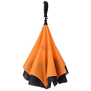 Additional Image 3 - an orange and black umbrella