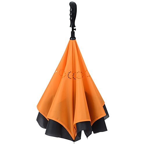 Additional Image 3 - an orange and black umbrella