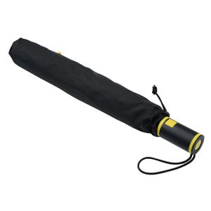 Additional Image 2 - a black umbrella with a yellow band