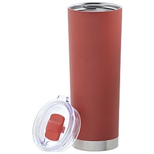 Additional Image 1 - a red cylindrical object with a clear lid