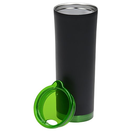Additional Image 1 - a black cylindrical object with a green lid