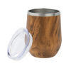 View Image 2 of 2 of Corzo Vacuum Insulated Wine Cup - 12 oz. - Wood