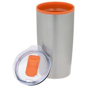 Additional Image 1 - a silver and orange cup