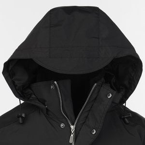 Additional Image 2 - a black hooded jacket with a hood