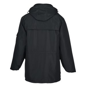 Additional Image 1 - a black coat with a hood