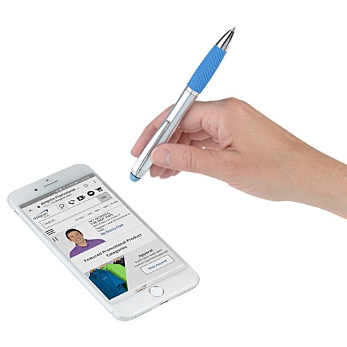 Additional Image 1 - a hand holding a pen over a cellphone