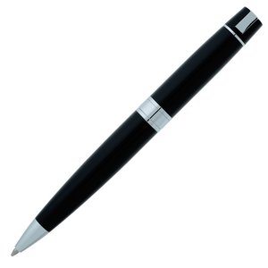 Additional Image 2 - a black pen with a silver tip