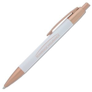 Additional Image 1 - a white pen with a brown cap