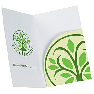 Additional Image 3 - a white and green card