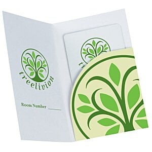 Additional Image 4 - a white and green card