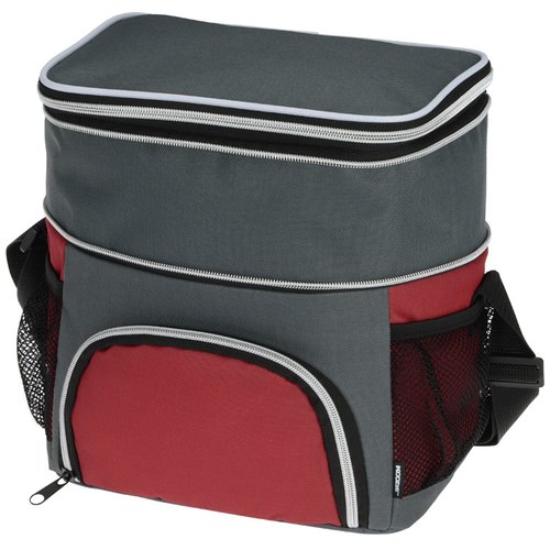 Additional Image 1 - a grey and red cooler bag