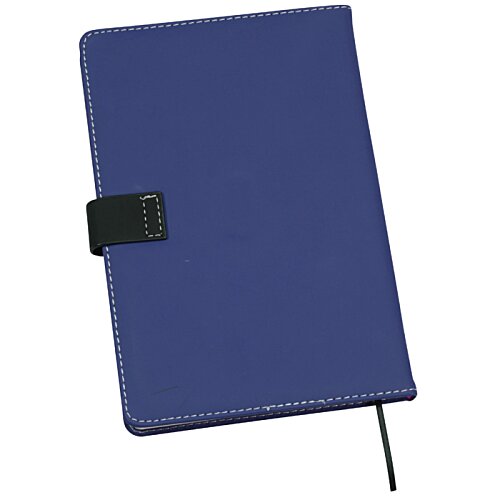 Additional Image 4 - a blue notebook with a black strap