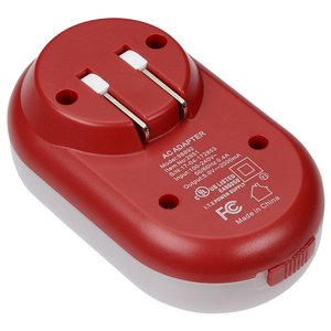 Additional Image 6 - a red electrical outlet with two holes