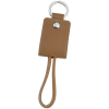 View Image 5 of 5 of Nathan Leather Duo Charging Cable Keychain