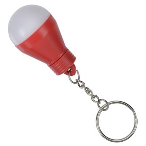Additional Image 2 - a red and white light bulb keychain