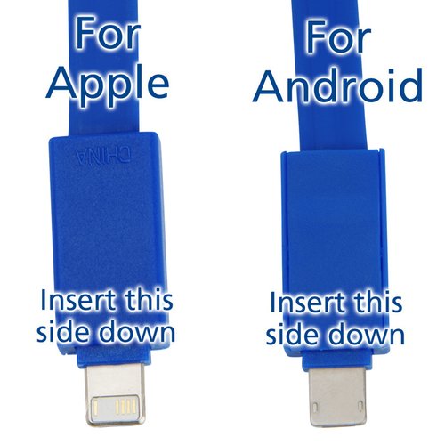 Additional Image 1 - a blue usb cable with white text
