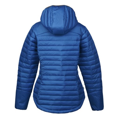 Additional Image 1 - a blue jacket with a hood with Federation Tower in the background