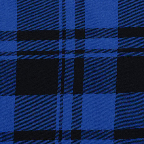 Additional Image 1 - a blue plaid with black squares