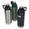 a group of water bottles