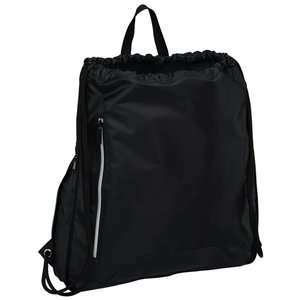 Additional Image 1 - a black backpack with a zipper