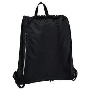 Additional Image 3 - a black backpack with a zipper