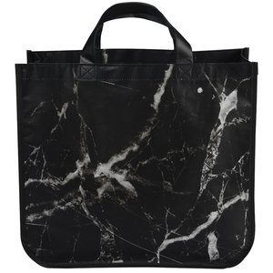 Additional Image 1 - a black bag with white stripes
