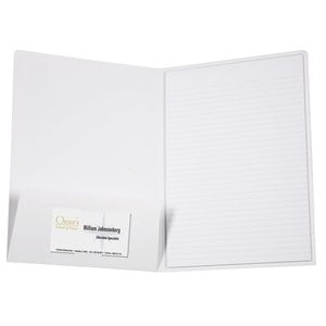 Additional Image 1 - a white folder with a white label