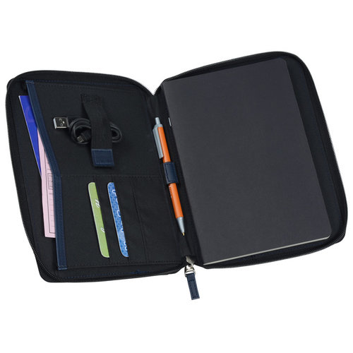 Additional Image 3 - a black case with colorful zippers