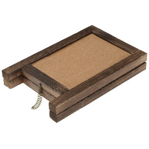 Additional Image 1 - a brown rectangular object with a wooden frame