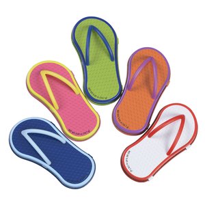 Additional Image 2 - a group of colorful flip flops