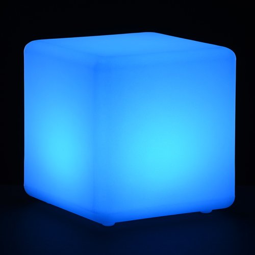 Additional Image 4 - a blue cube with a black background