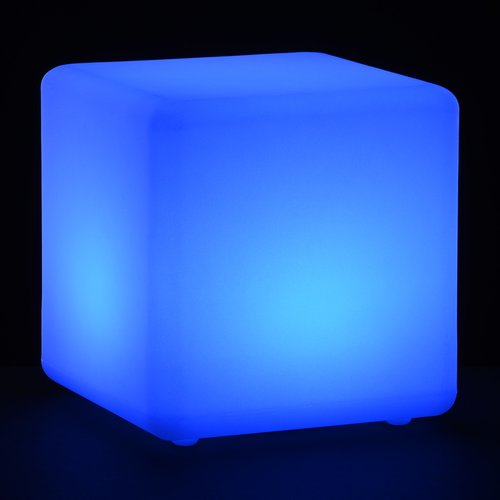 Additional Image 9 - a blue cube with a black background
