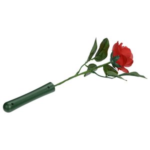 Additional Image 1 - a red rose with green handle