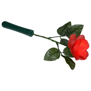 Additional Image 2 - a red rose with green handle