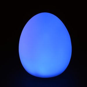 Additional Image 4 - a blue egg on a black background