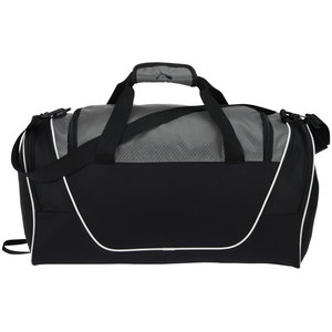 Additional Image 2 - a black duffel bag with a zipper