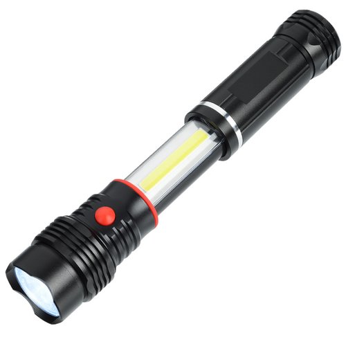 Additional Image 1 - a black flashlight with a red light